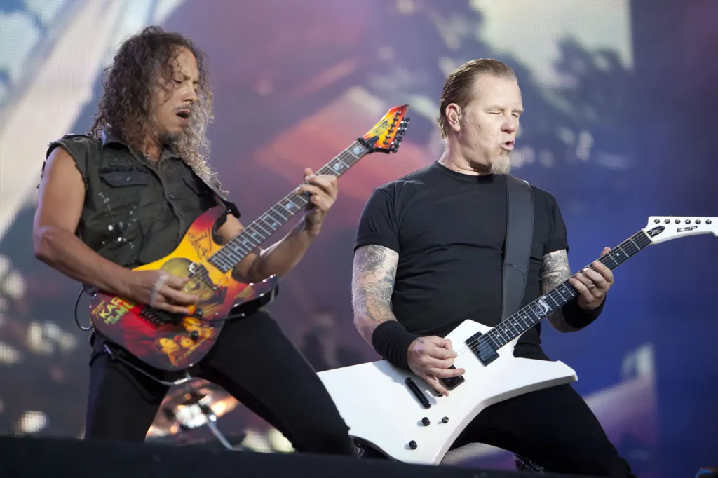 James Hetfield of Metallica performing at Sonisphere 2011
